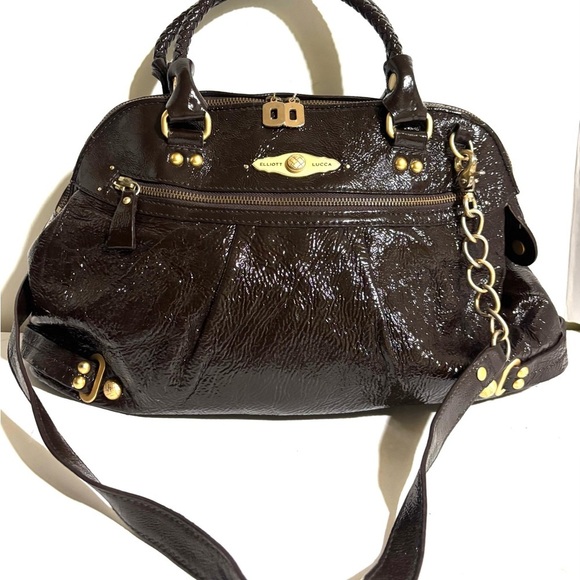 Elliott lucca metallic Elegant Brown Leather Handbag - Picture 5 of 10